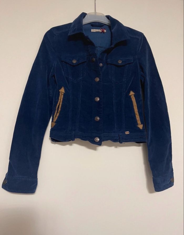 Blouson femme stradivarius taille S , bleu marine , 100% coton - photo numéro 5