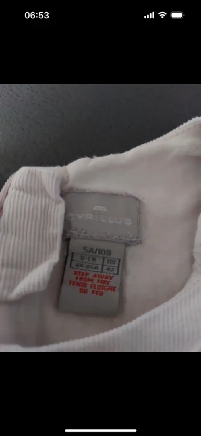 Robe en velours Cyrillus taille 5 ans - photo numéro 3