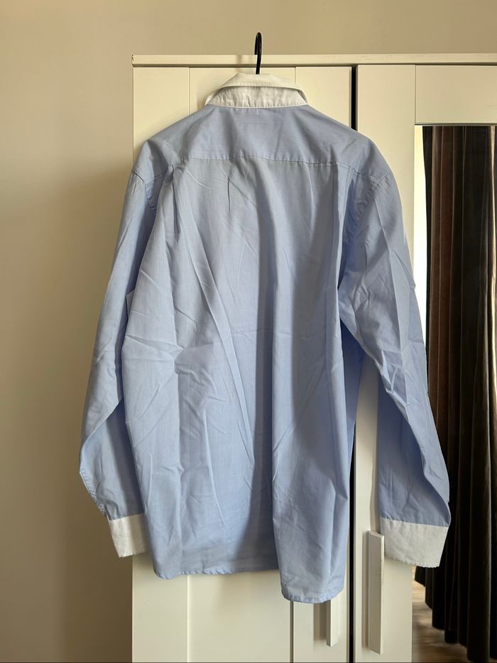 Chemise bleu unie Homme Attore Taille XL - photo numéro 7