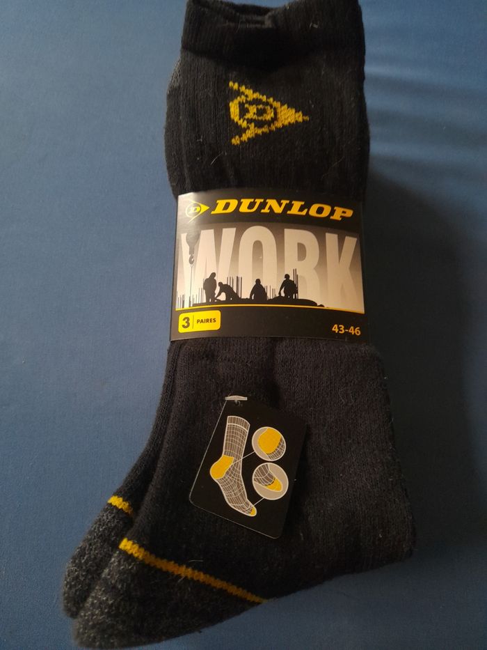 Lot de 3 paires de chaussettes, marque Dunlop, taille 43-46