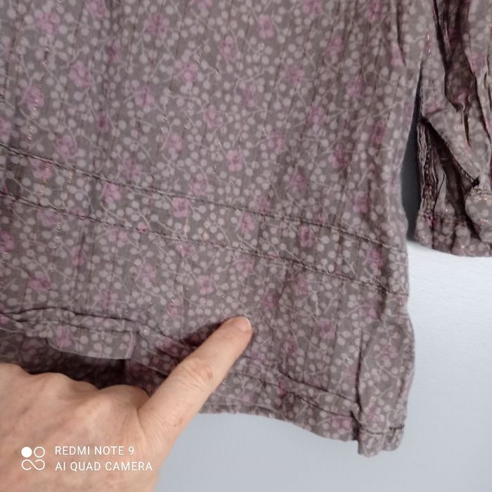 Tunique marron clair à fleurs 4ans - photo numéro 7