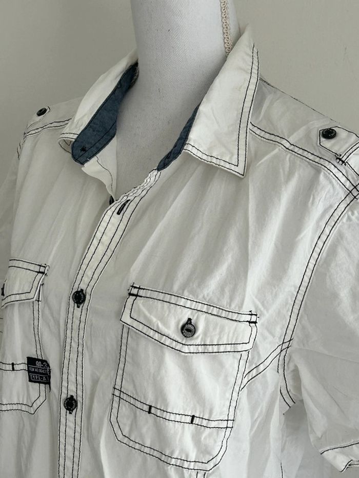Chemise Manches Courtes Blanche  Cedar Wood State - Taille 40 - photo numéro 2