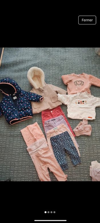 Lot de vêtements bébé fille
