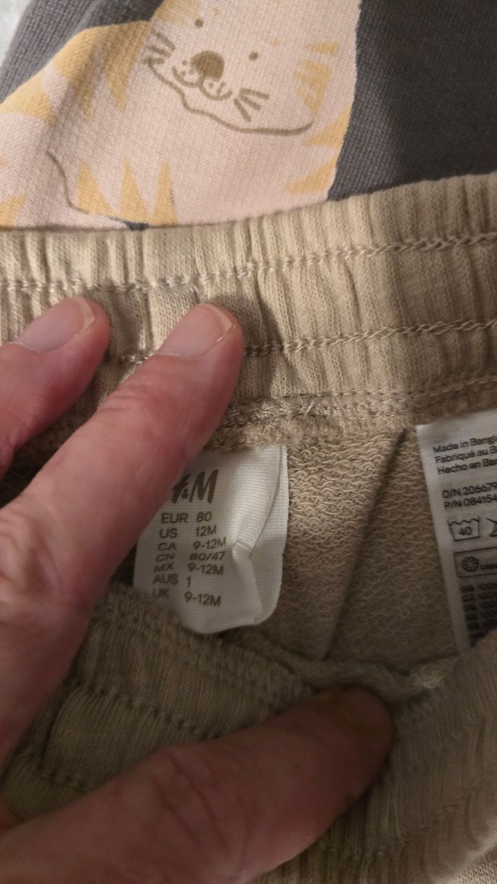 NEUF (non porté) 😍🥰🏷 sweat et pantalon 12mois garçon 🏷🥰😍 - photo numéro 6