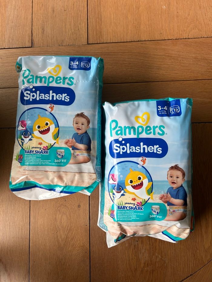 Lot 2 paquets couches piscine Taille 3-4 Pampers