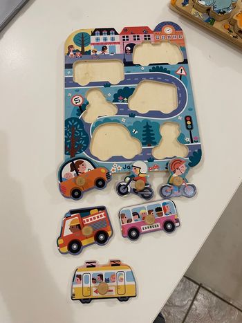 Puzzle janod véhicules 