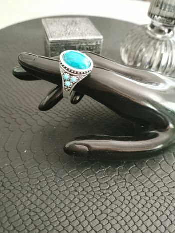 Bague pierre turquoise T13