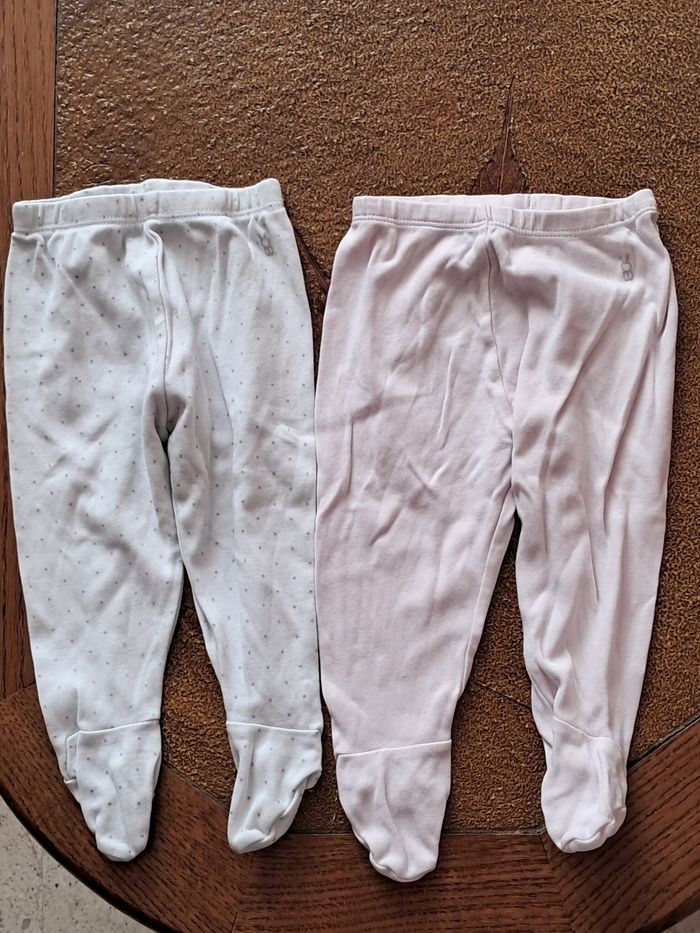 Lot de 2 bas de pantalon de pyjamas 6 mois
