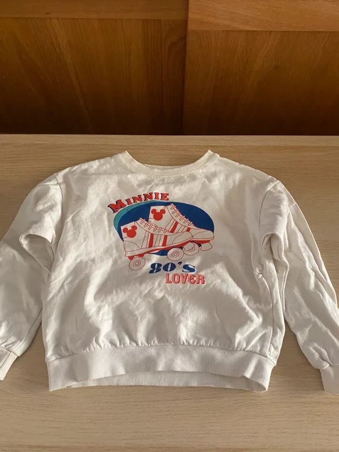 Pull fille 8 ans Disney princesse belle bête beauty beast Chicago Minnie Mouse 80s - photo numéro 8
