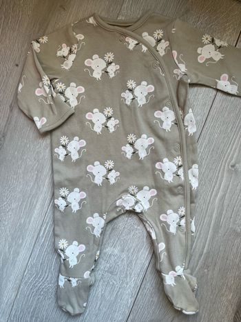 Pyjama croisé C&A "Petites Souris" - Coton - 3 mois (62 cm)