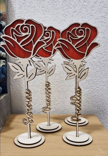 Rose en bois
