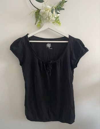 🌸T-shirt manches courtes noir uni taille M camaieu 🌸