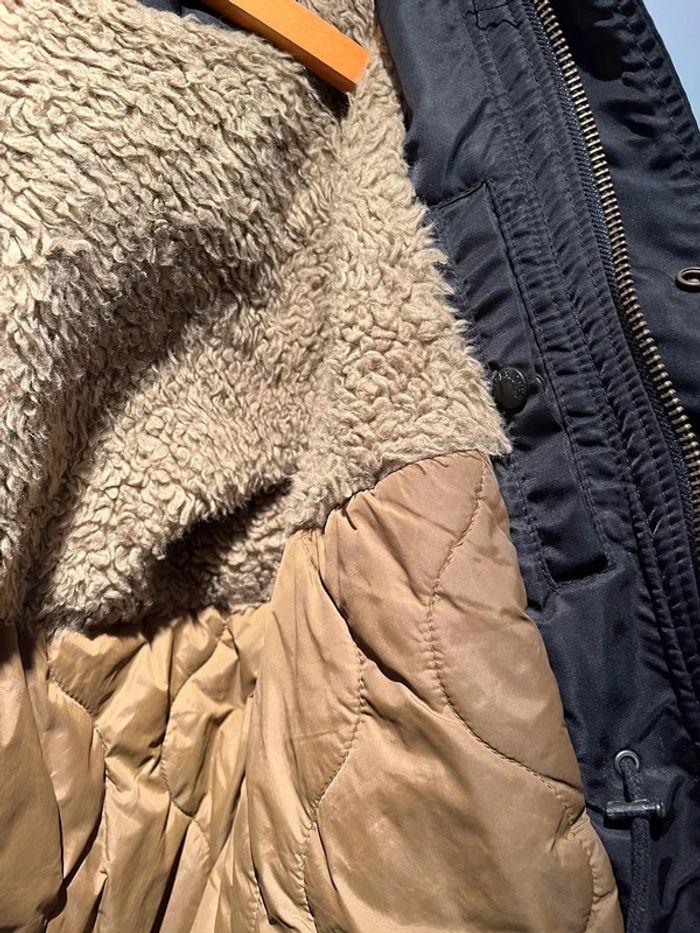 🤩 magnifique et comme neuve  parka homme Jack & Jones S/M noire avec capuche amovible - photo numéro 11