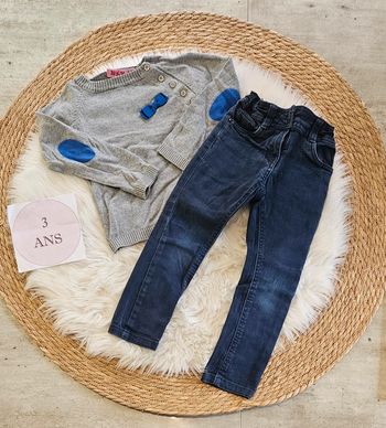 Ensemble jeans et pull 3 ans fille