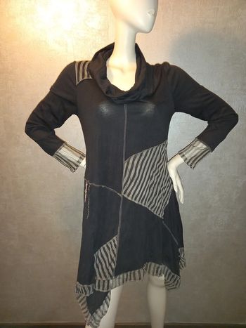 robe noire et beige bi matière mado et les autres taille 42