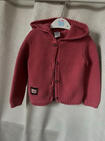 Gilet à capuche avec oreilles 18 mois 