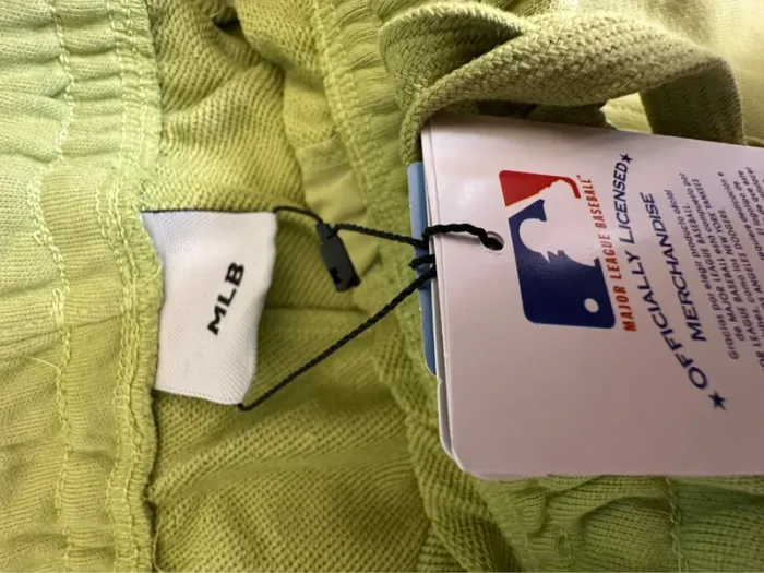 Short unisexe MLB officiel vert citron - Taille XL - photo numéro 6