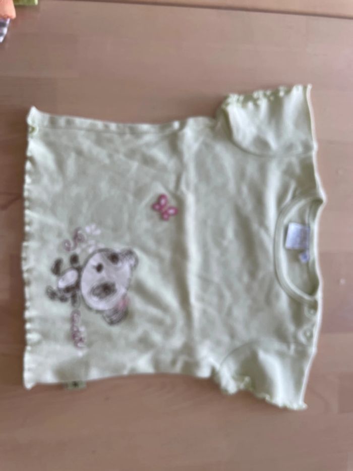 Lot de 9 tee shirt MC fille 12 mois multimarque - photo numéro 5