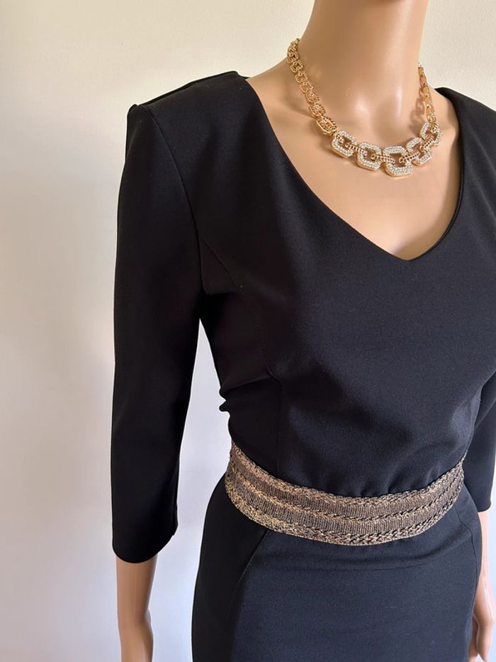 Robe noire et dorée Astrid Black Label taille M jamais portée - photo numéro 5