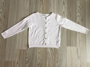 Gilet blanc okaïdi TBE 3 ans