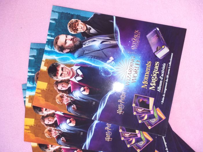 Lot Album d'activités + 80 cartes jeu complet - Harry Potter Wizarding World
