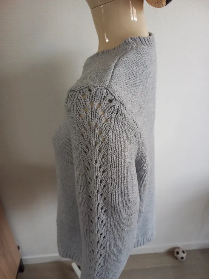 Pull gris L - photo numéro 6