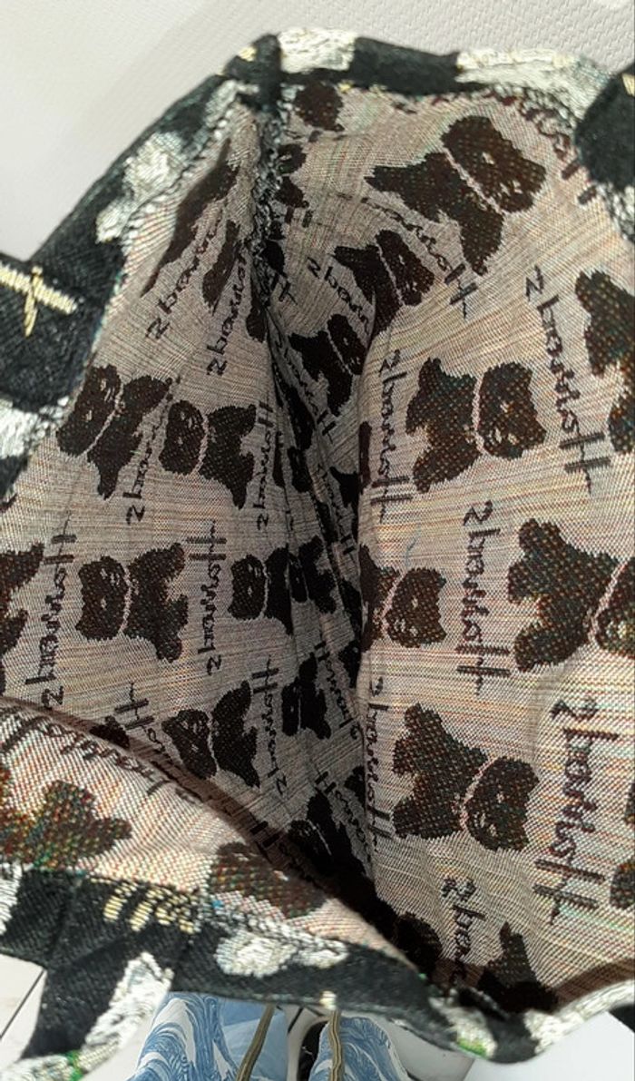 Joli sac cabas fourre tout en toile Harrods - photo numéro 2