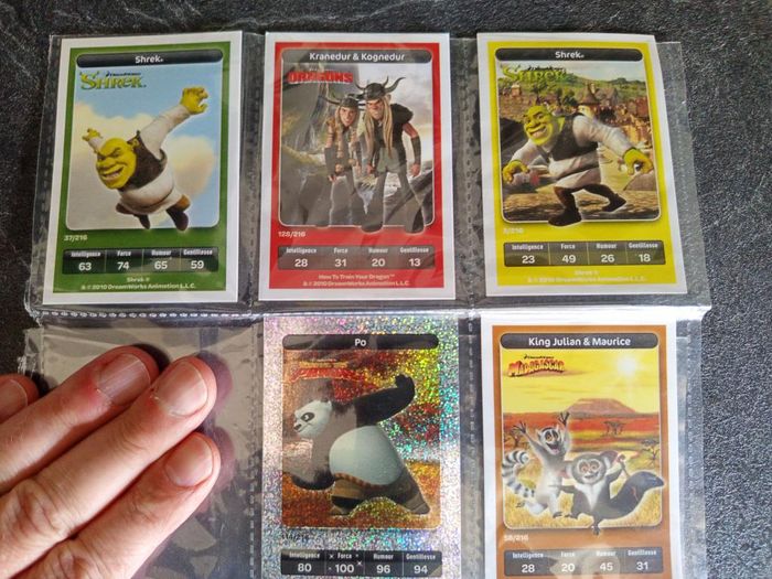 Cartes - Lot 5 cartes DreamWorks - Carrefour