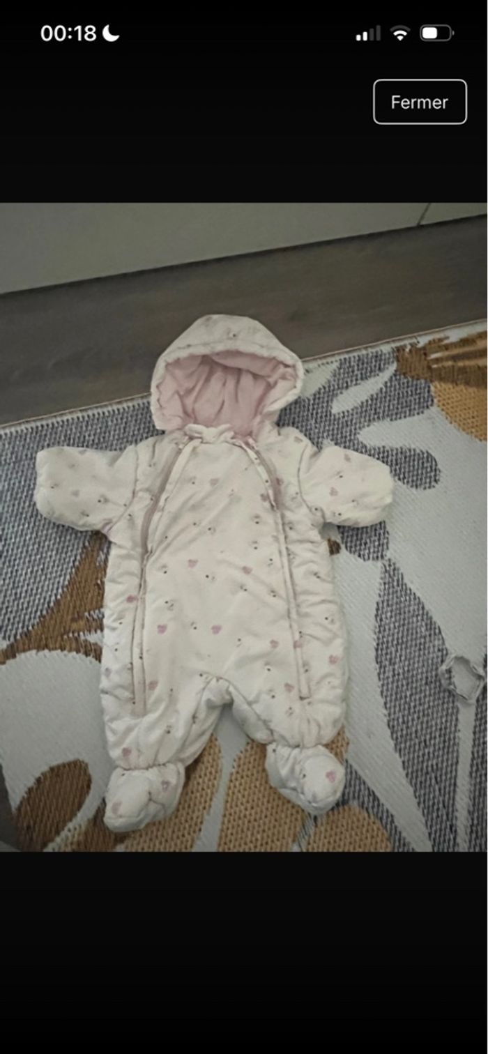 Combi pilote fille 1–3 mois