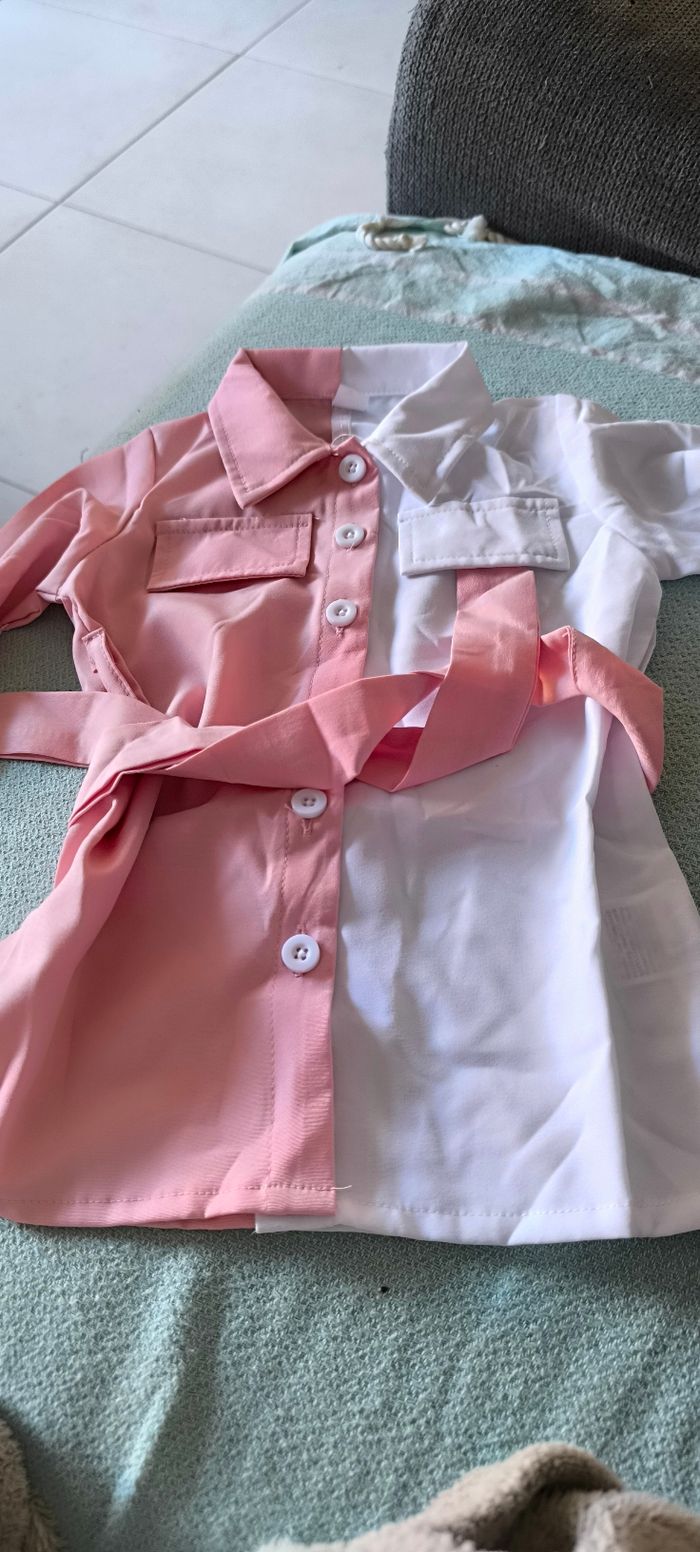 Robe chemise bébé fille taille 3-6 mois neuve