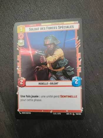 Carte Star Wars Unlimited Soldat des forces spéciales