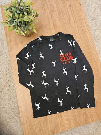 Tee shirt manches longues Noël Kiabi 10 ans