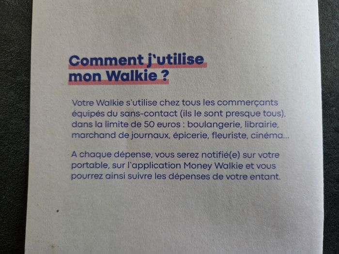 2 Money walkie - photo numéro 5