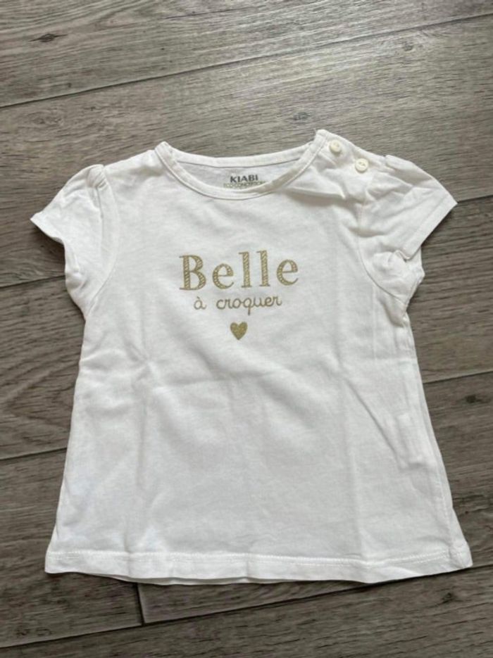 T-shirt Kiabi 9 mois belle à croquer