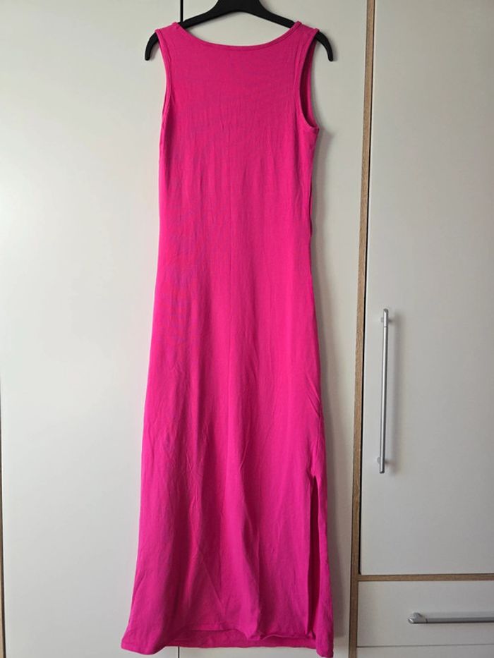 Robe de maternité longue rose - photo numéro 4