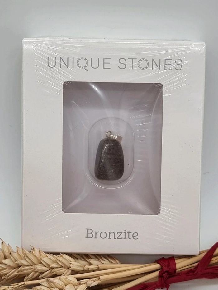 Pendentif perle Bronzite Unique Stones - photo numéro 2