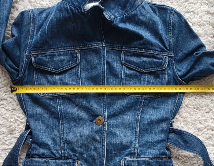 Veste en jean bleue Zara Trafaluc Taille 36 - photo numéro 18