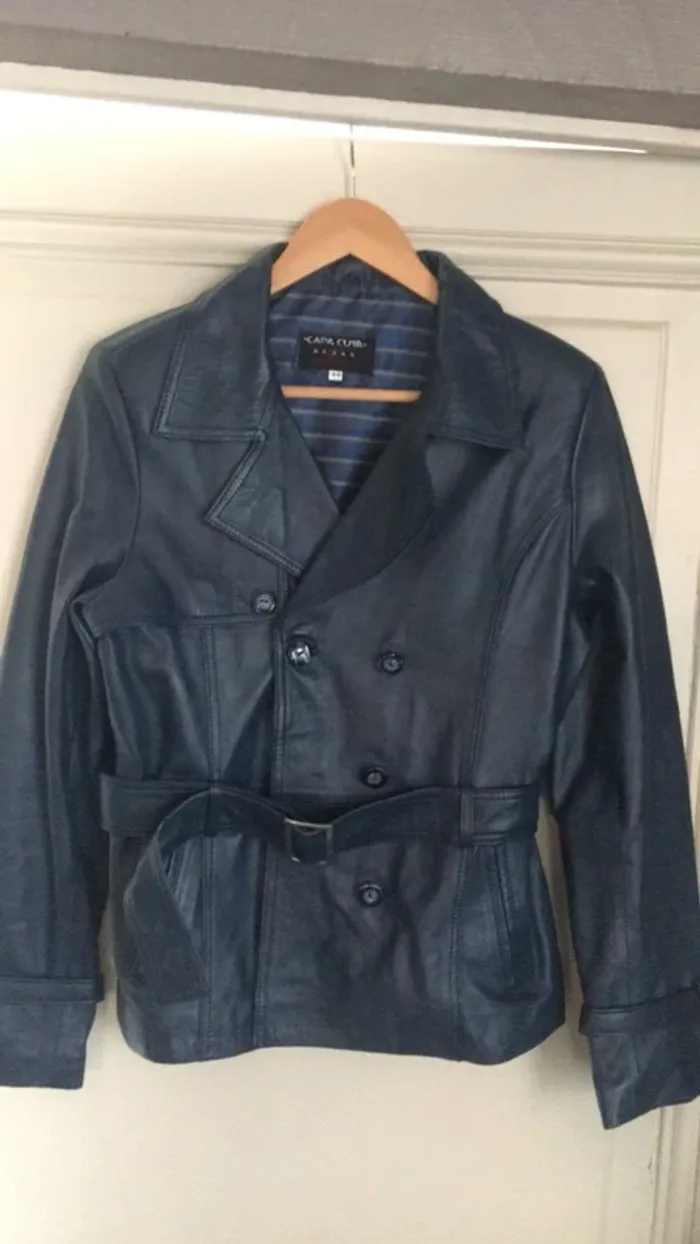 Veste blouson en cuir