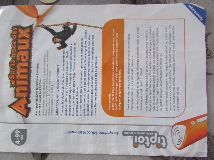 Jeu Tiptoi Sur la trace des animaux Ravensburger - photo numéro 3