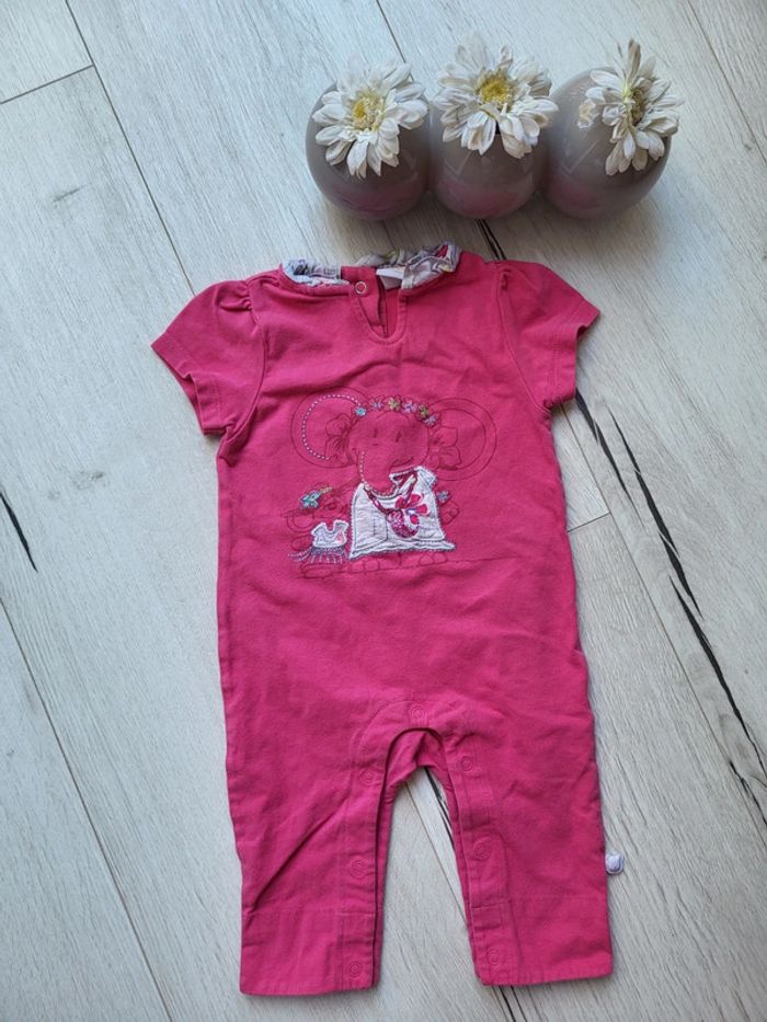 Combinaison fille noukies 3 mois rose fuschia
