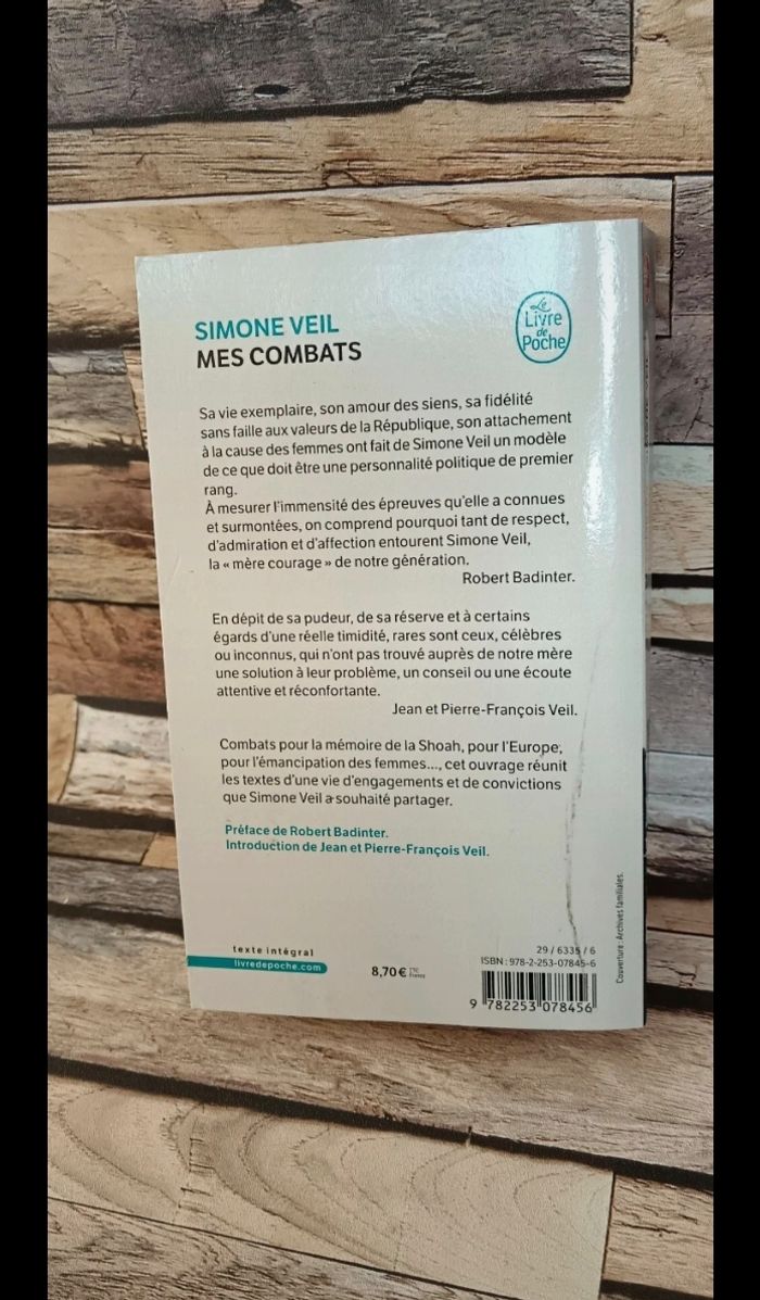 Mes combats, Simone Veil - photo numéro 3