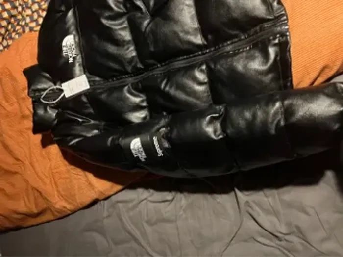 Blouson North Face&supreme officiel cuir souple édition limitée rare - photo numéro 6