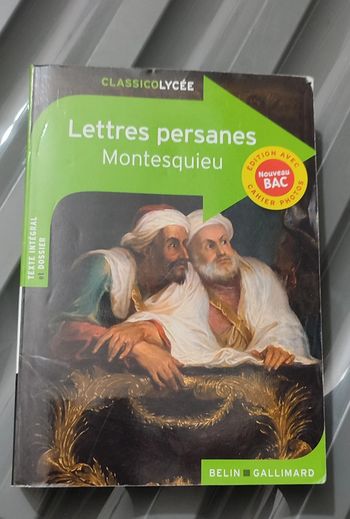 Livre lettres persanes montesquieu