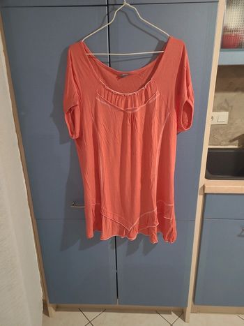 Tunique Bleu Bonheur saumon  / Taille 54