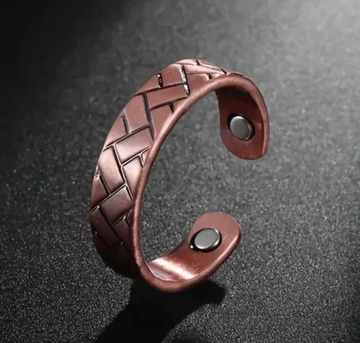 Bague ajustable magnétique en cuivre
