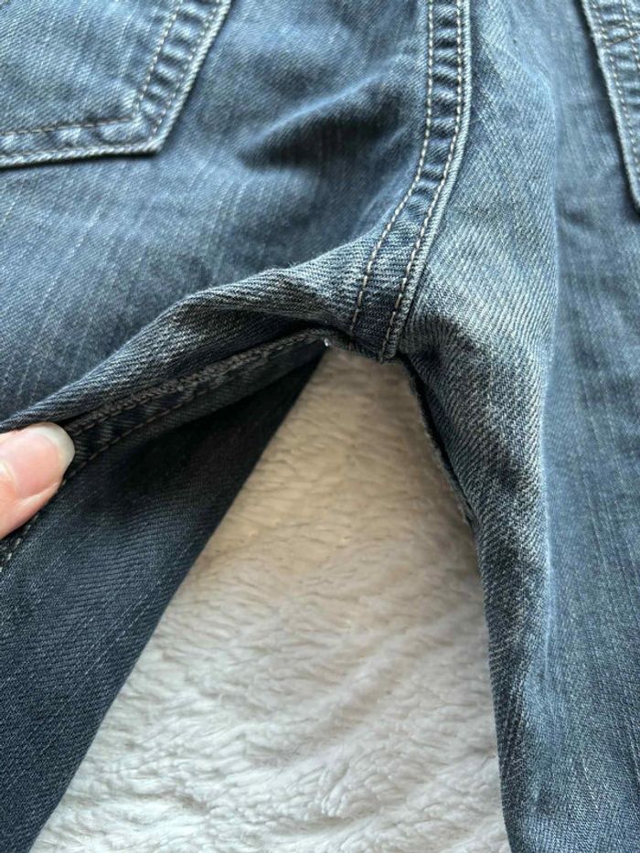 Jean homme levi’s 514 straight - droit bleu marine gris style délavé taille W30 M/40 L30 Y2K 2000s - photo numéro 14