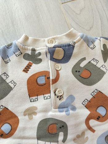 Sweat motif éléphants 3 mois