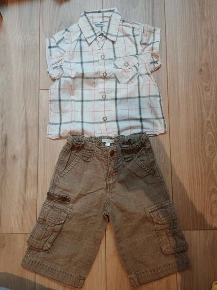 Ensemble été short + manches courtes 3 ans