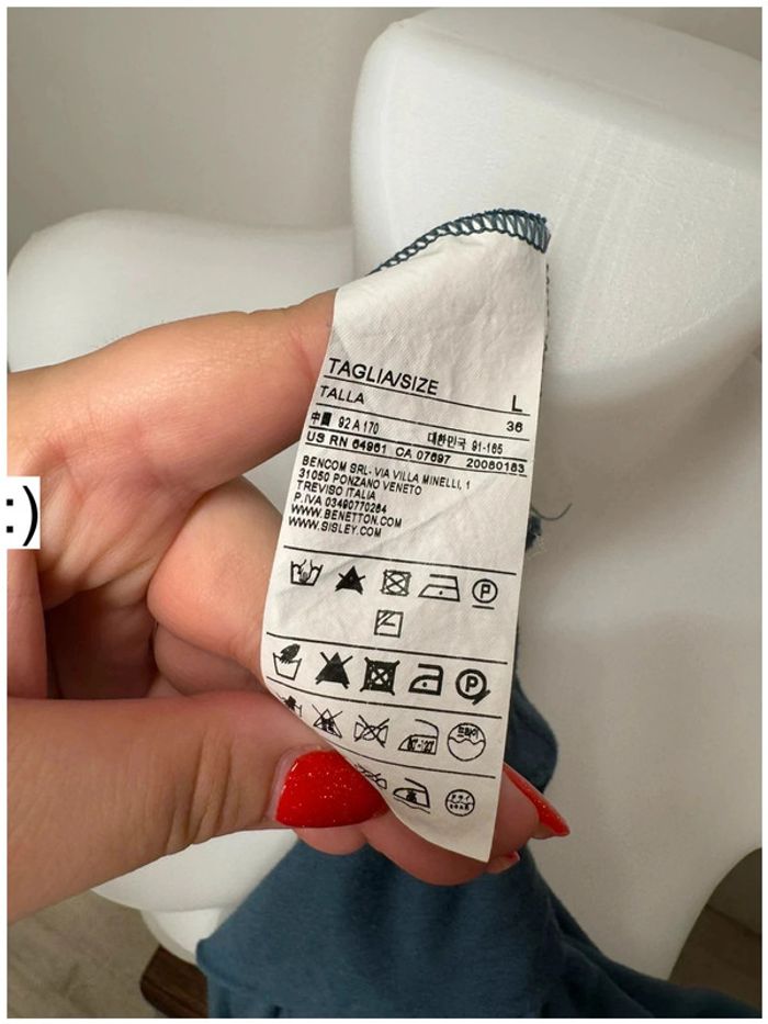Haut manches longues femme Benetton taille L - photo numéro 9
