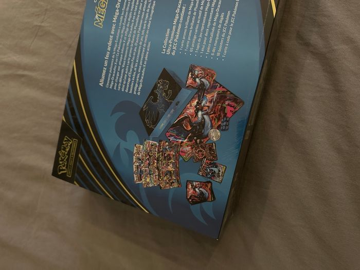 Coffret Pokemon Ultra Premium UPC ME02 Flammes Fantasmagoriques Méga Dracaufeu X ex - photo numéro 6
